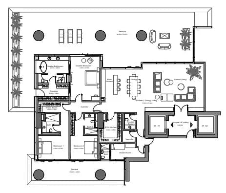 3 Bed Apartment