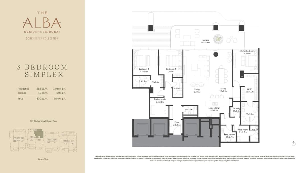 3 Bed Apartment