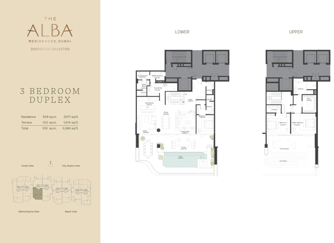 3 Bed Penthouse