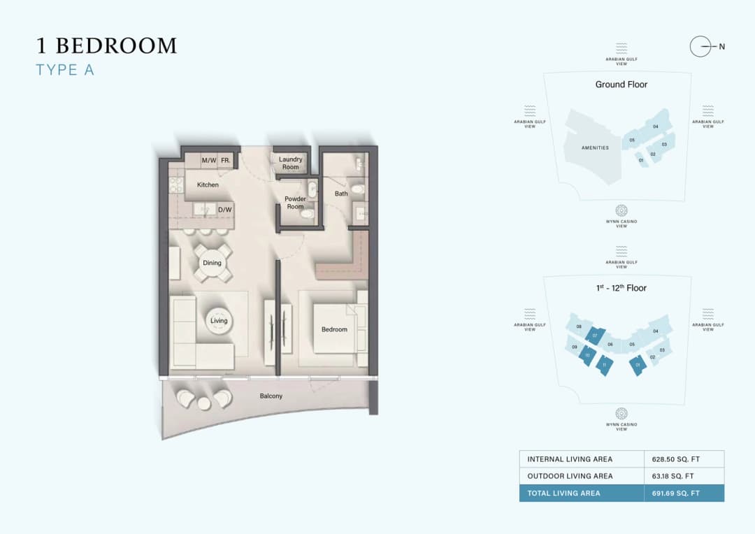 1 Bed Apartment