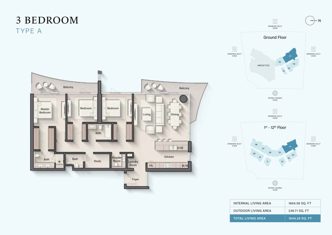 3 Bed Apartment