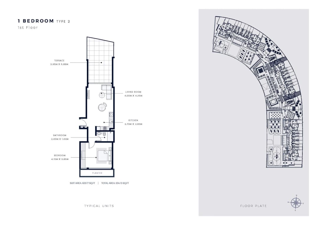 1 Bed Apartment