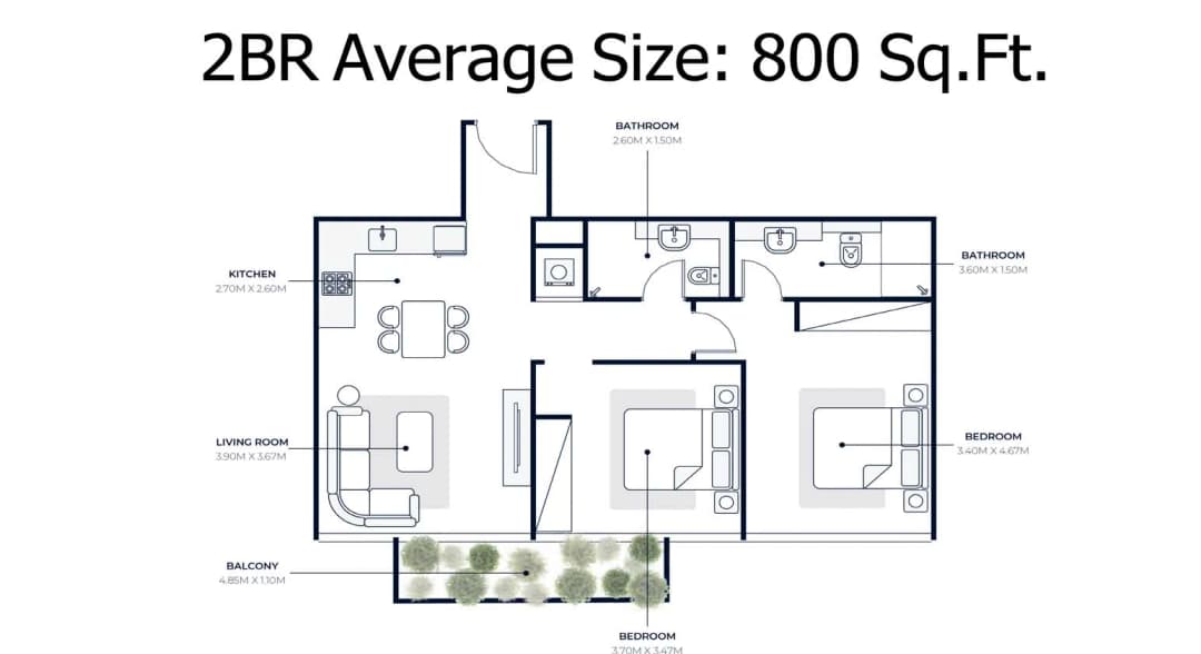 2 Bed Apartment