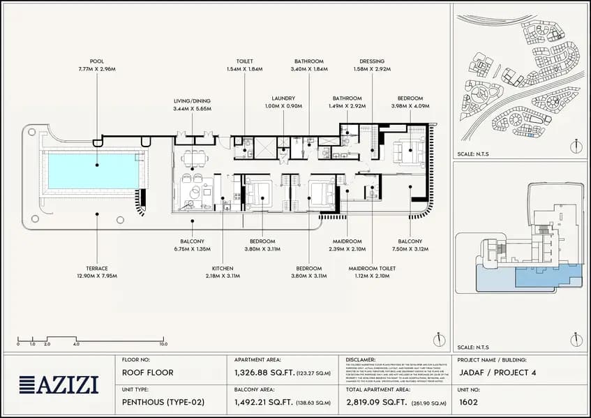 3 Bed Penthouse