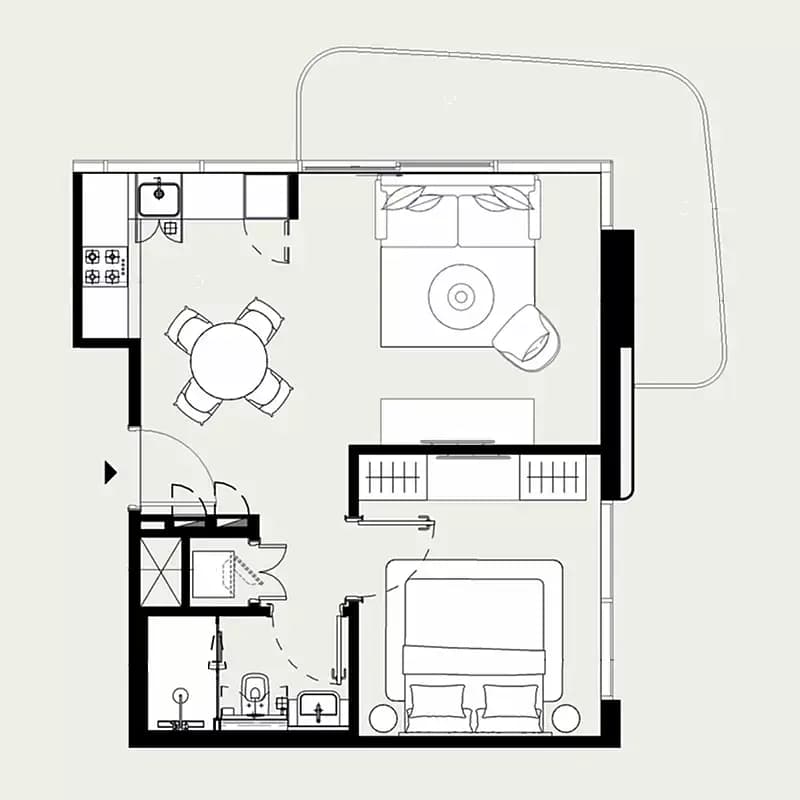 1 Bed Apartment