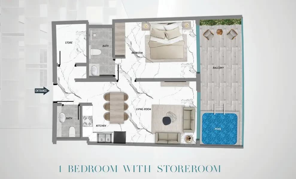 1 Bed Apartment