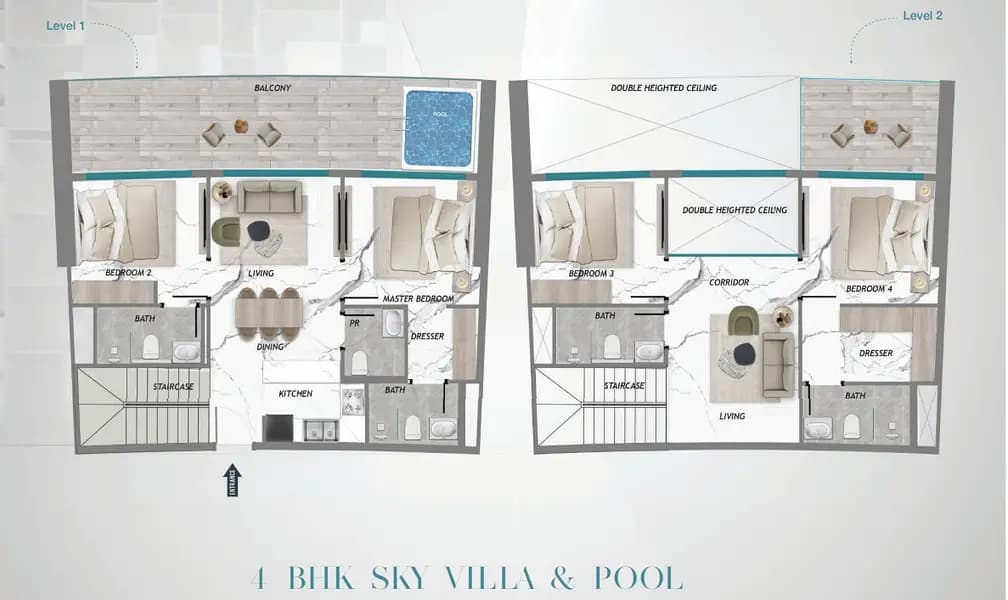 4 Bed Duplex