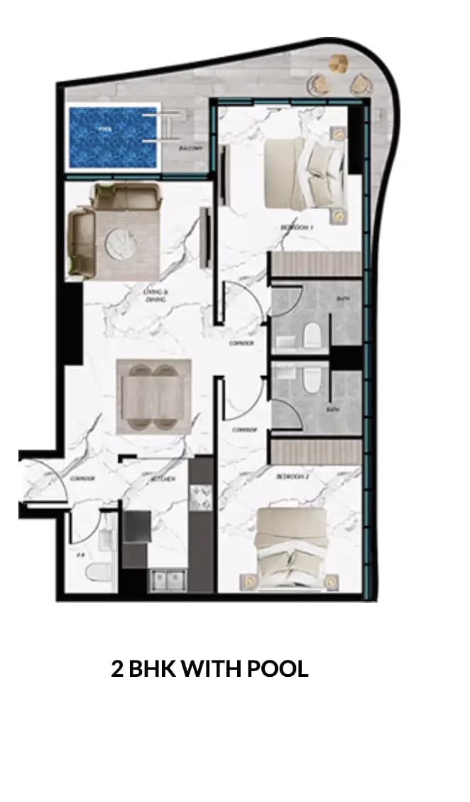 2 Bed Apartment