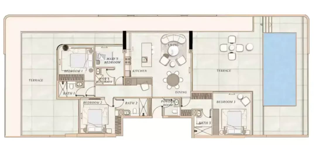 3 Bed Apartment